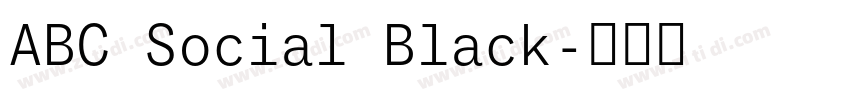 ABC Social Black字体转换
